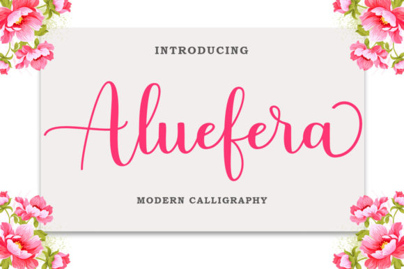 Aluefera Script: A Luxurious Handwritten Font for Designers