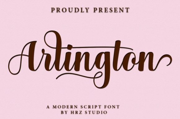 Arlington Script Font for Modern Branding and Design