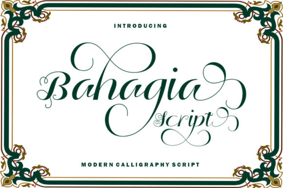 Bahagia Script: A Premium Font for Eye-Catching Campaigns