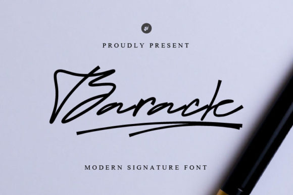 Barack Script Font for Creative Makers and Product Designers
