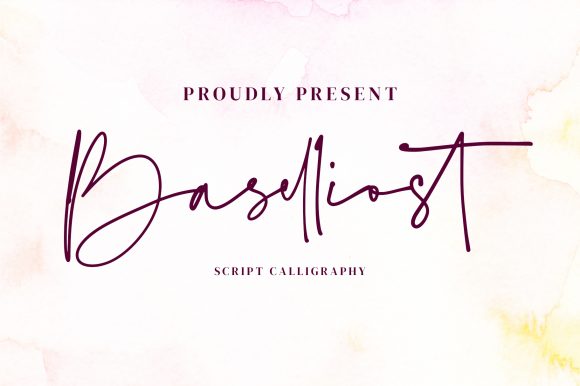 Baselliost Handwritten Script: A Premium Typeface for Modern Branding