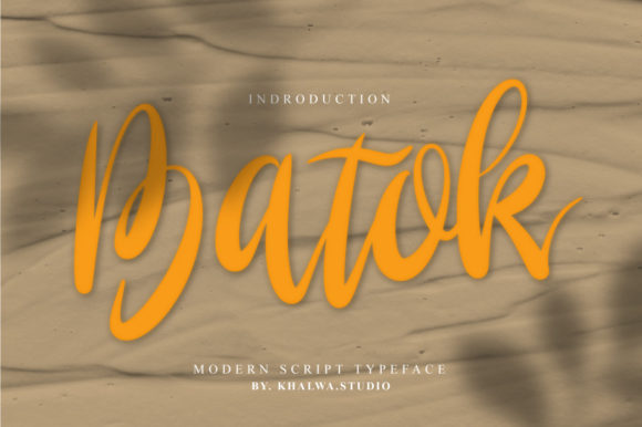 Batok Script: A Premium Handwritten Font for Business Branding