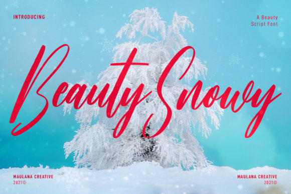 Beauty Snowy Script: A Dynamic Font for Modern Branding and Social Media
