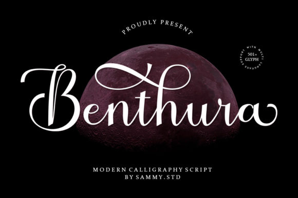 Benthura Script: A Delicate Handwritten Font for Craft Creators