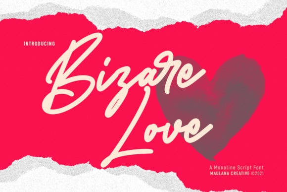 Bizare Love Monoline Script Font: A Typography Game-Changer for Your Brand