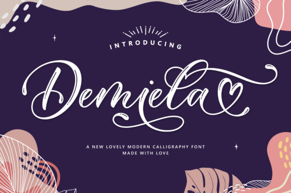 Demiela Script: A Romantic Font for Luxurious Design Campaigns