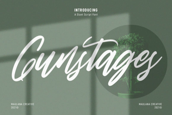 Gunstages Script: A Playful Typeface for Creative Campaigns