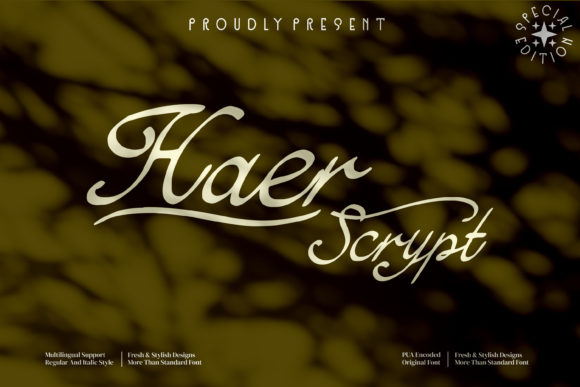 Haer Script Font for Editorial Design and Branding