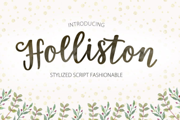 Holliston Script: A Charming Typeface for Editorial Elegance