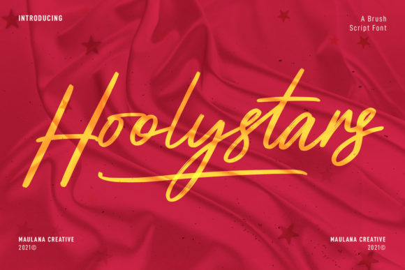Hoolystars Script: A Handwritten Font for Creative Product Makers