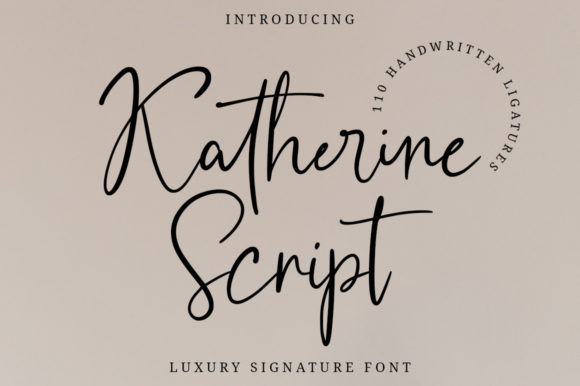 Katherine Script Font Review for Creative Product Makers