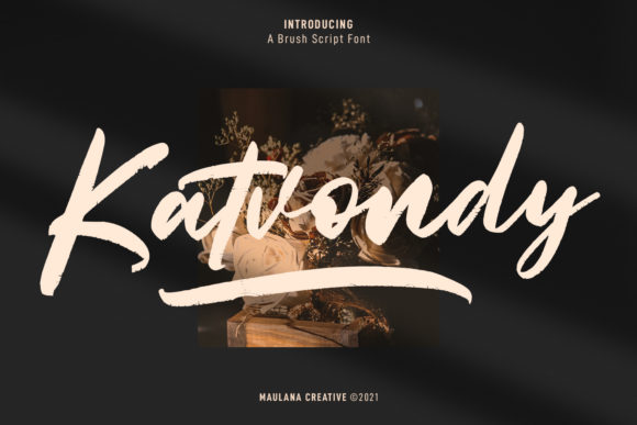 Katvondy Marker Brush Script: A Bold Handwritten Font for Digital Design