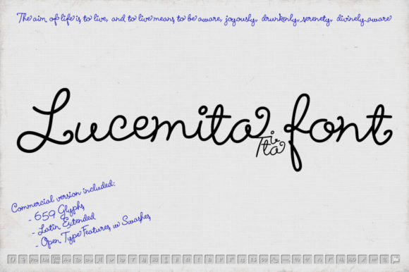 Lucemita Script: A Handwritten Font for Playful Branding