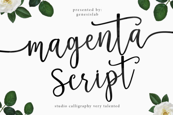 Magenta Script: A Feminine Font for Creative Makers