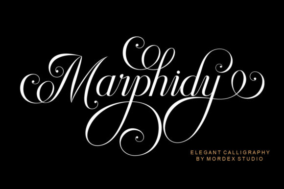 Marphidy Script Font for Web Design Projects