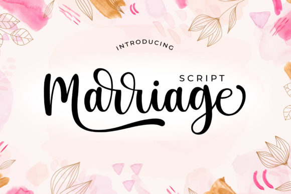 Marriage Script: A Handwritten Typeface for Editorial Elegance