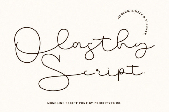 Olasthy Script: A Handwritten Font for Editorial Elegance