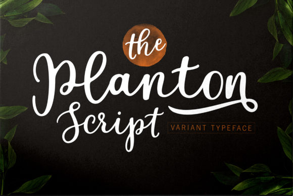 Planton Script Font for Crafters and Product Designers