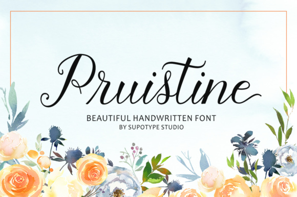 Pruistine Script: A Refined Handwritten Font for Romantic Design