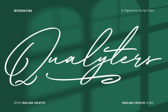 Qualyters Script: A Premium Typeface for Editorial Elegance