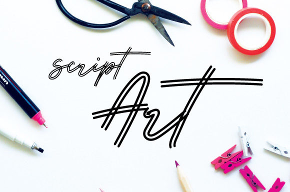 Script Art: A Modern Script Font for Creative Branding