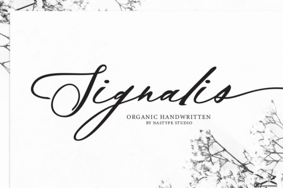 Signalis Script: A Modern Handwritten Font for Creative Makers