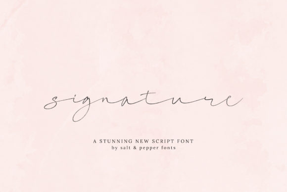 Signature Script Font: A Timeless Handwritten Style