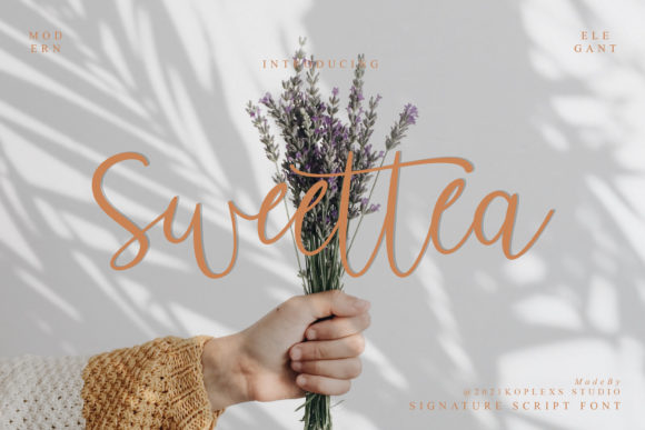 Sweettea Script: A Modern Calligraphy Font for Designers
