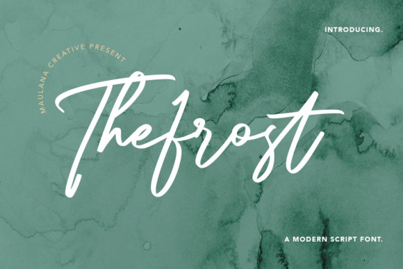 The Frost Modern Script Font for Authentic Handmade Designs