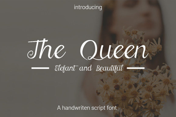 The Queen Script: A Premium Handwritten Font for Creative Projects