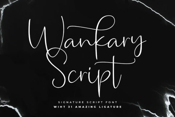 Wankary Script: A Handwritten Font for Editorial Design